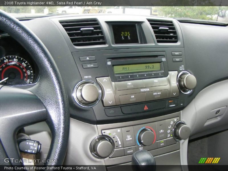 Salsa Red Pearl / Ash Gray 2008 Toyota Highlander 4WD