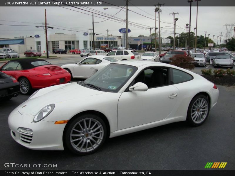 Carrara White / Black 2009 Porsche 911 Carrera Coupe