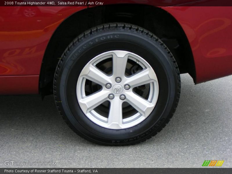 Salsa Red Pearl / Ash Gray 2008 Toyota Highlander 4WD