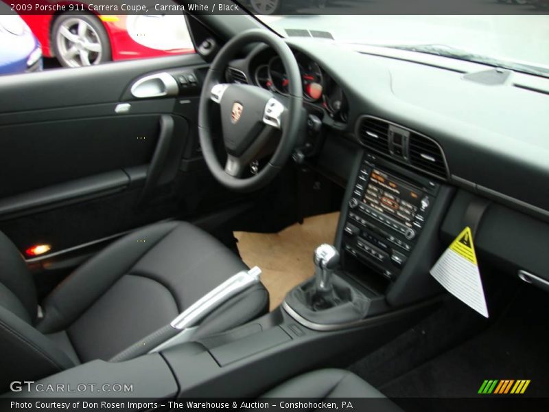 Carrara White / Black 2009 Porsche 911 Carrera Coupe