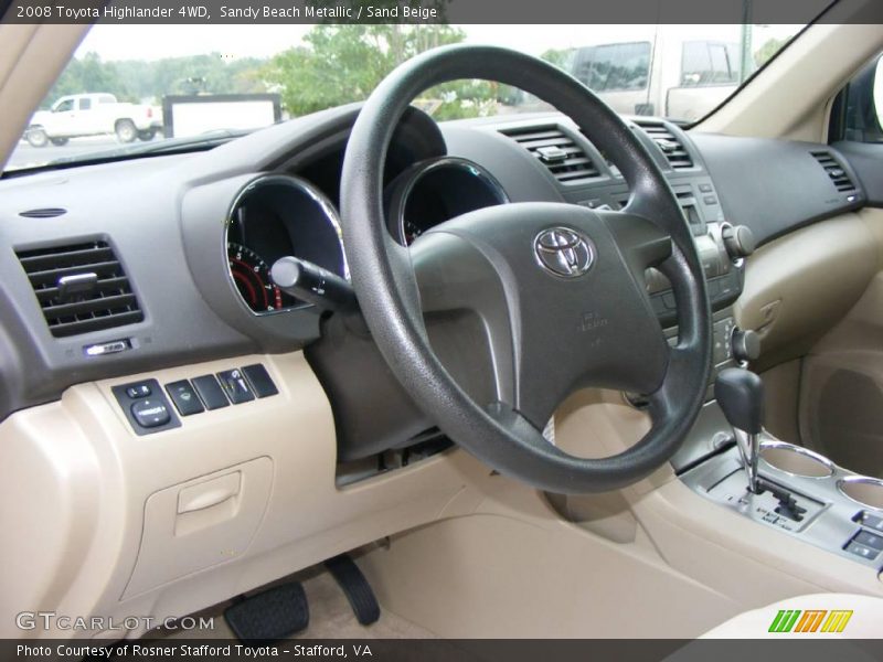 Sandy Beach Metallic / Sand Beige 2008 Toyota Highlander 4WD