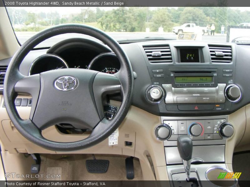 Sandy Beach Metallic / Sand Beige 2008 Toyota Highlander 4WD
