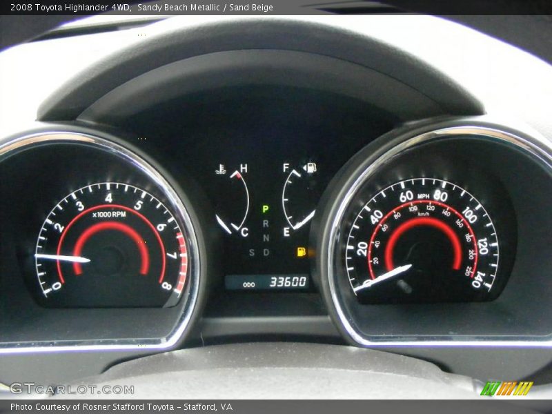 Sandy Beach Metallic / Sand Beige 2008 Toyota Highlander 4WD