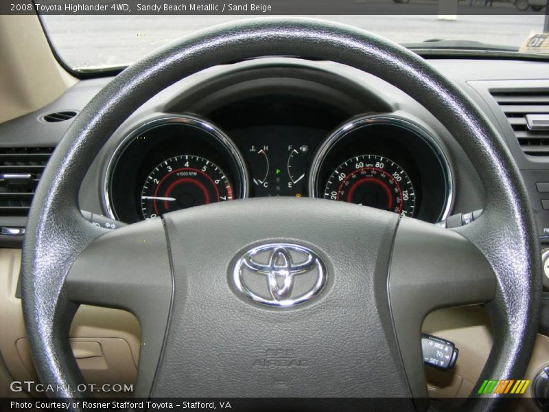 Sandy Beach Metallic / Sand Beige 2008 Toyota Highlander 4WD