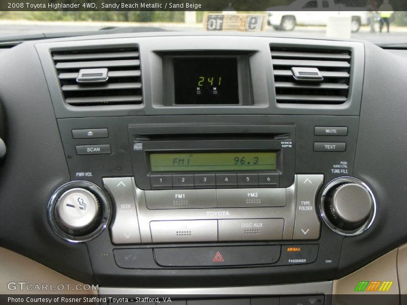 Sandy Beach Metallic / Sand Beige 2008 Toyota Highlander 4WD
