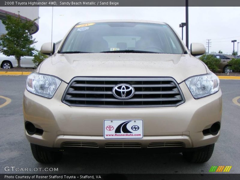 Sandy Beach Metallic / Sand Beige 2008 Toyota Highlander 4WD