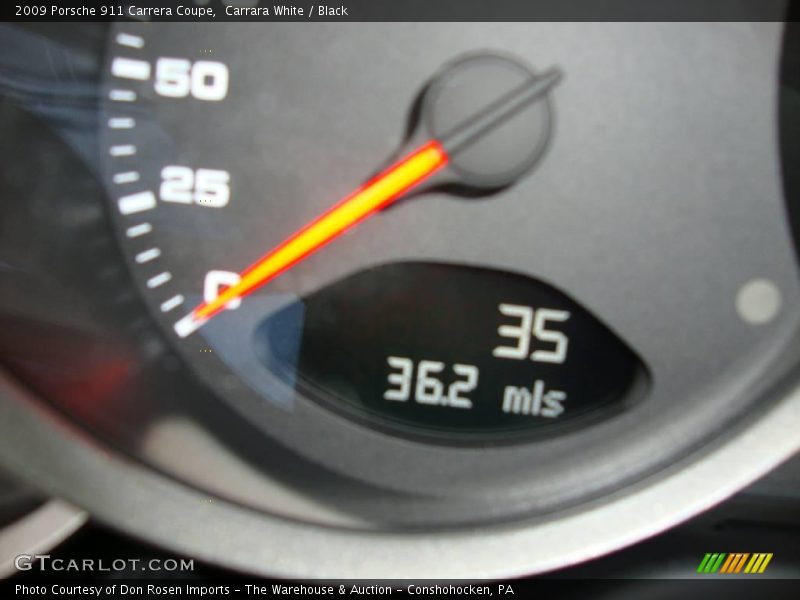 Carrara White / Black 2009 Porsche 911 Carrera Coupe