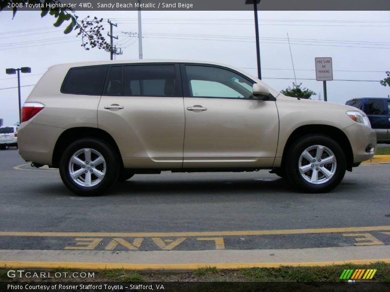 Sandy Beach Metallic / Sand Beige 2008 Toyota Highlander 4WD