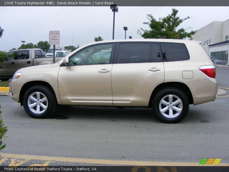 Sandy Beach Metallic / Sand Beige 2008 Toyota Highlander 4WD