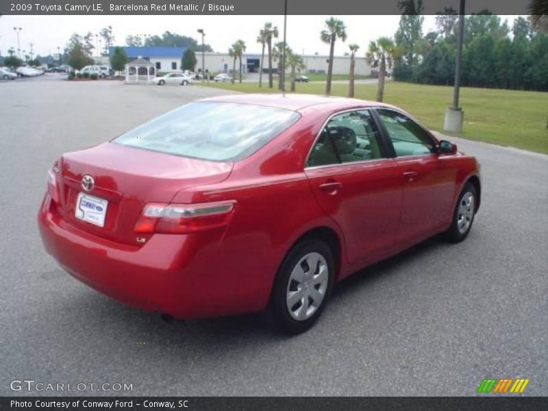 Barcelona Red Metallic / Bisque 2009 Toyota Camry LE