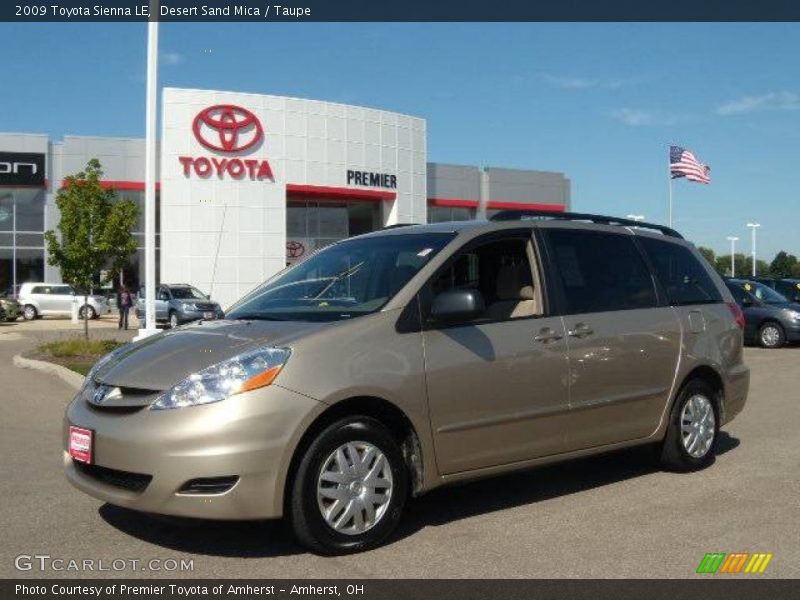 Desert Sand Mica / Taupe 2009 Toyota Sienna LE