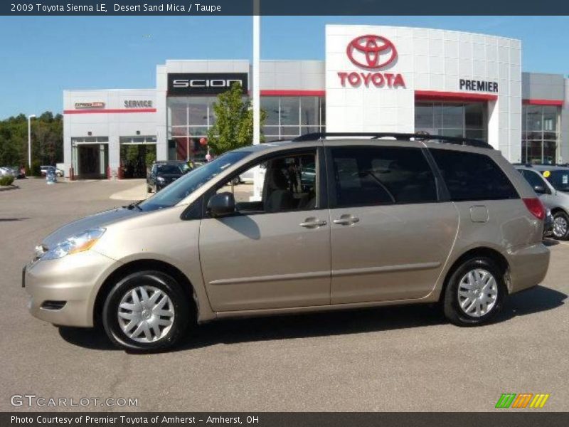 Desert Sand Mica / Taupe 2009 Toyota Sienna LE