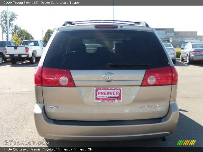 Desert Sand Mica / Taupe 2009 Toyota Sienna LE
