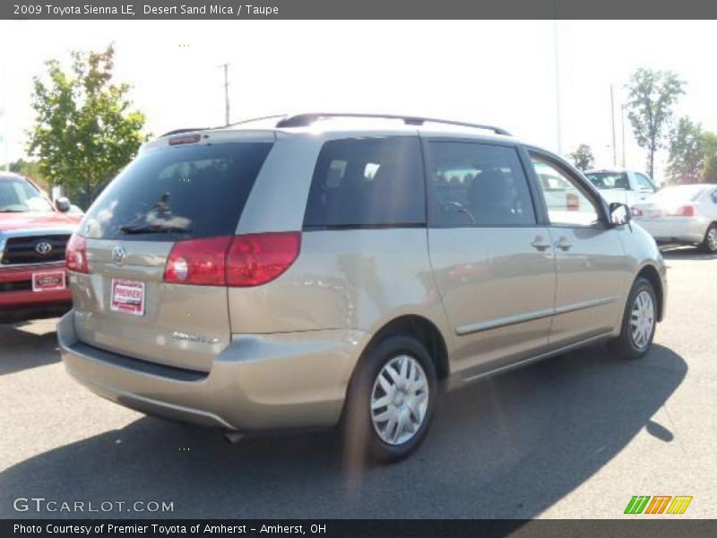 Desert Sand Mica / Taupe 2009 Toyota Sienna LE