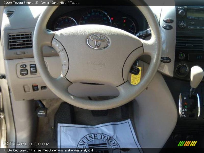 Desert Sand Mica / Taupe 2009 Toyota Sienna LE