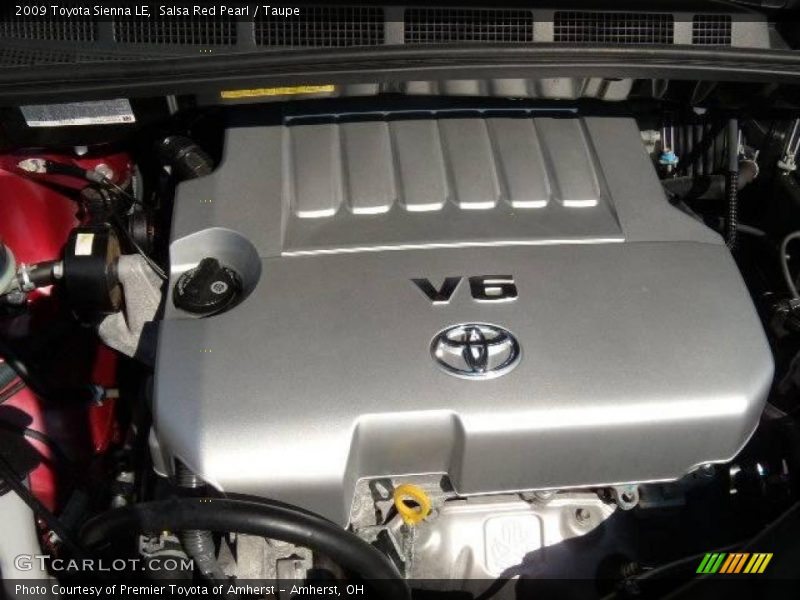 Salsa Red Pearl / Taupe 2009 Toyota Sienna LE