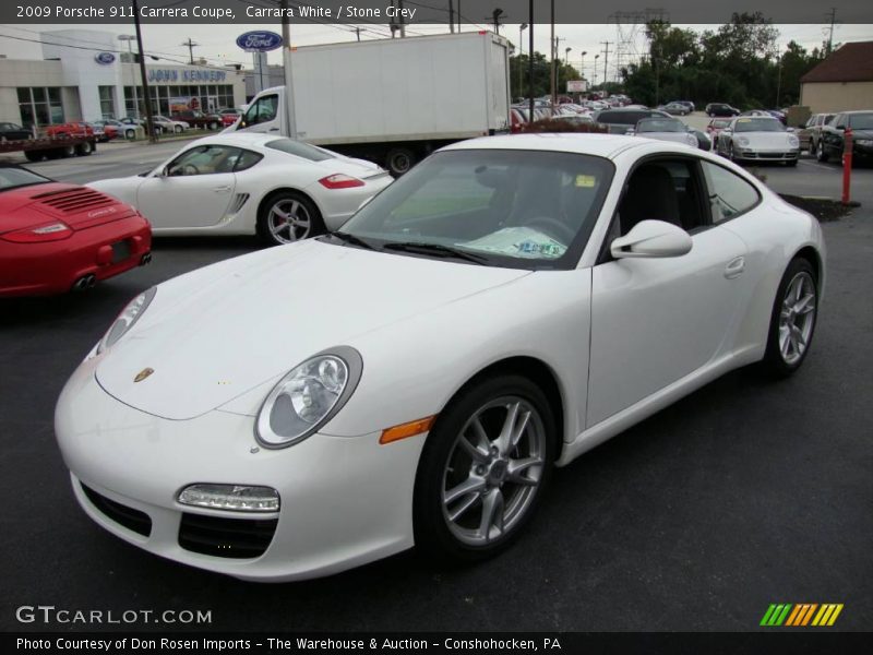 Carrara White / Stone Grey 2009 Porsche 911 Carrera Coupe