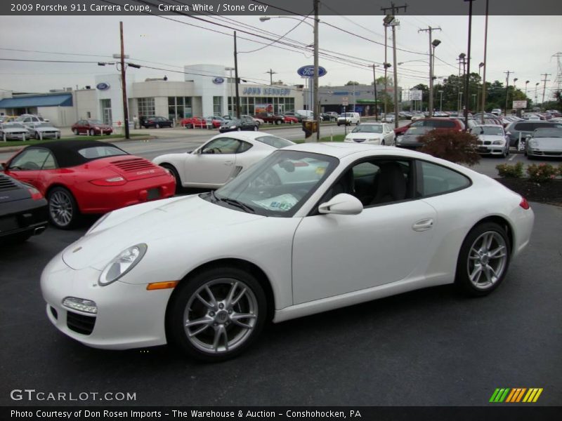 Carrara White / Stone Grey 2009 Porsche 911 Carrera Coupe