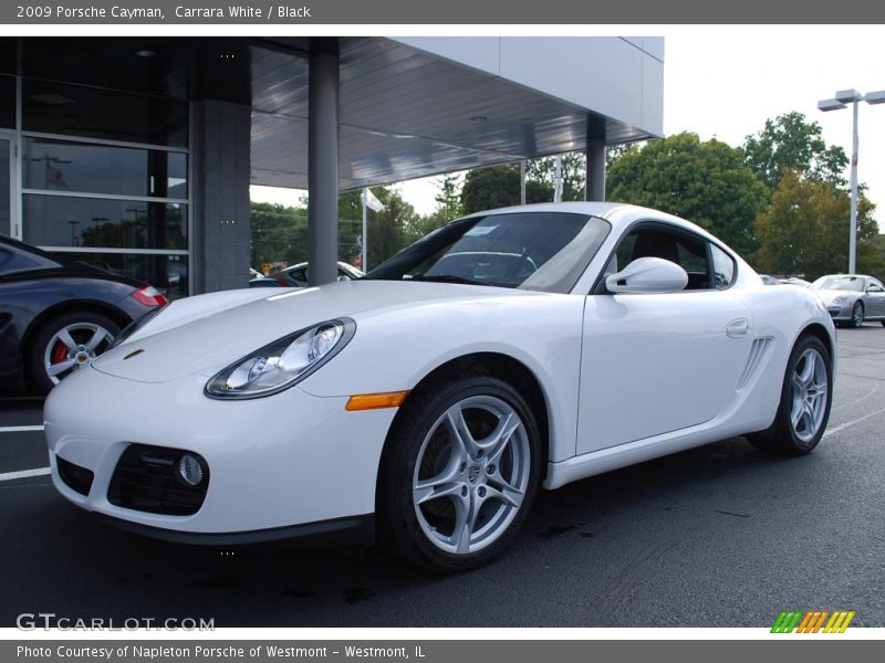 Carrara White / Black 2009 Porsche Cayman