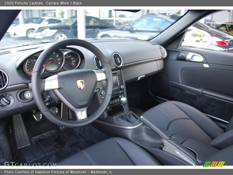 Carrara White / Black 2009 Porsche Cayman