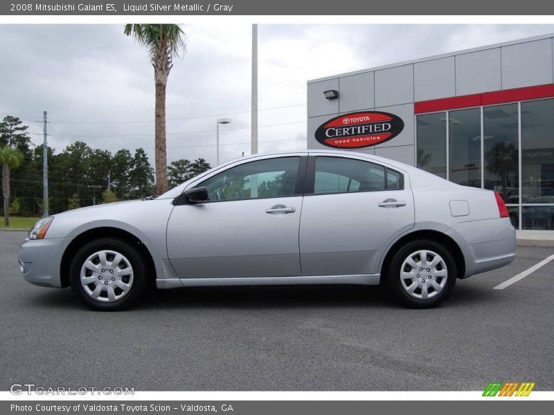 Liquid Silver Metallic / Gray 2008 Mitsubishi Galant ES