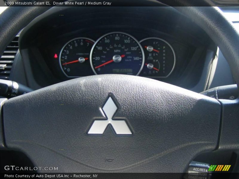 Dover White Pearl / Medium Gray 2009 Mitsubishi Galant ES