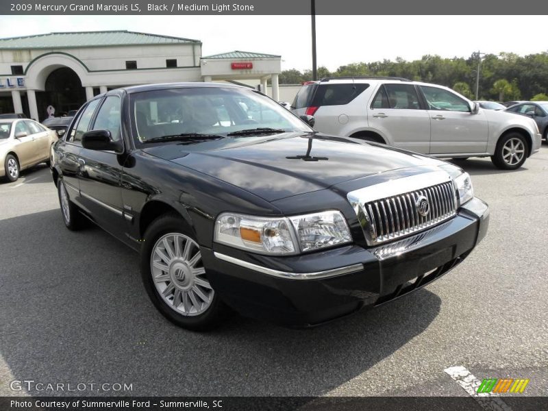 Black / Medium Light Stone 2009 Mercury Grand Marquis LS