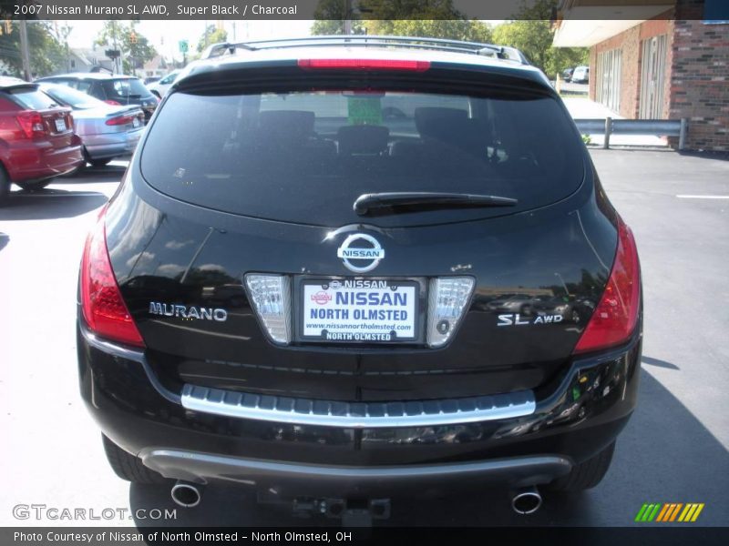 Super Black / Charcoal 2007 Nissan Murano SL AWD