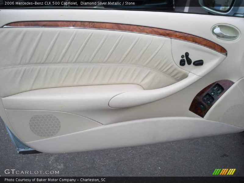 Diamond Silver Metallic / Stone 2006 Mercedes-Benz CLK 500 Cabriolet