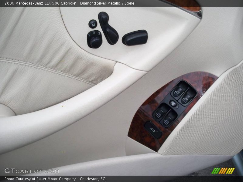 Diamond Silver Metallic / Stone 2006 Mercedes-Benz CLK 500 Cabriolet
