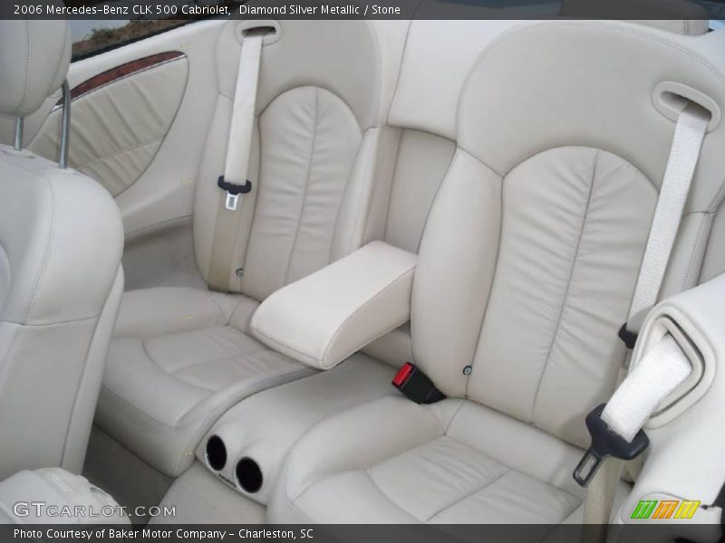 Diamond Silver Metallic / Stone 2006 Mercedes-Benz CLK 500 Cabriolet