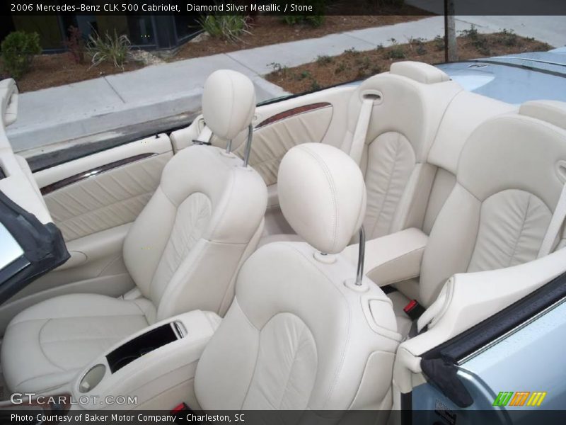 Diamond Silver Metallic / Stone 2006 Mercedes-Benz CLK 500 Cabriolet