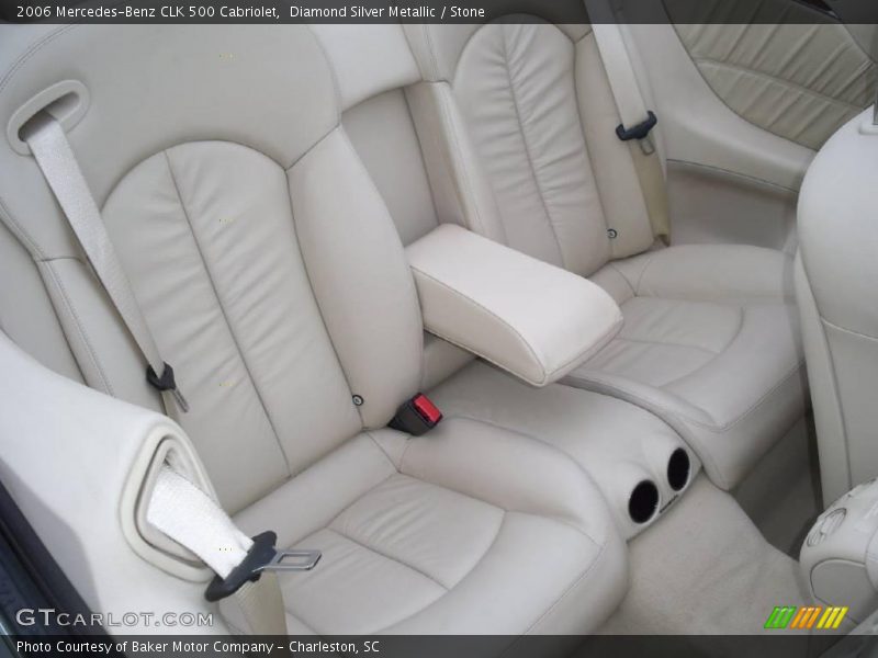 Diamond Silver Metallic / Stone 2006 Mercedes-Benz CLK 500 Cabriolet