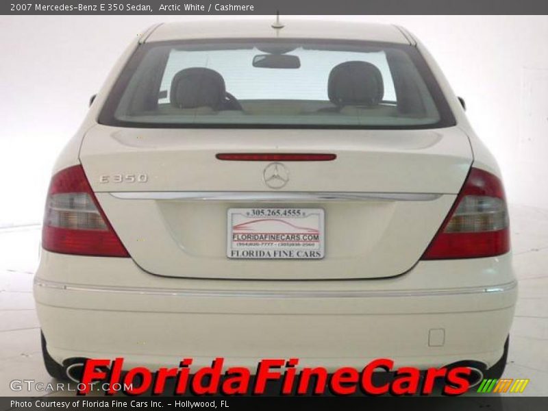 Arctic White / Cashmere 2007 Mercedes-Benz E 350 Sedan