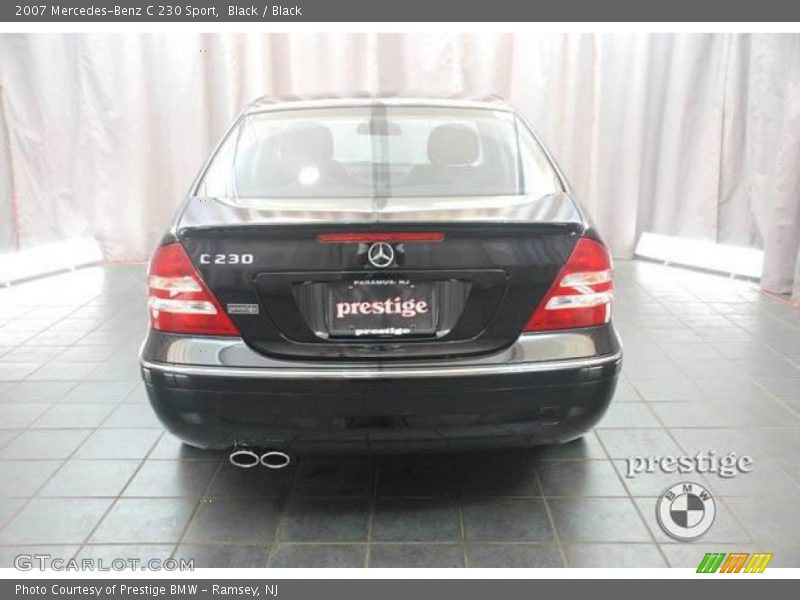 Black / Black 2007 Mercedes-Benz C 230 Sport