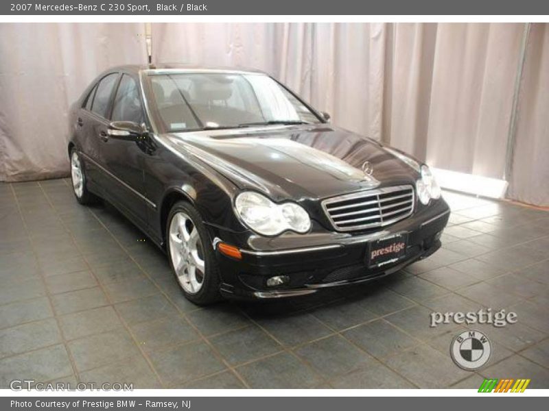 Black / Black 2007 Mercedes-Benz C 230 Sport
