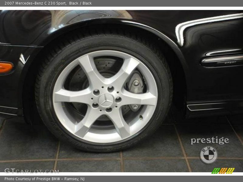 Black / Black 2007 Mercedes-Benz C 230 Sport