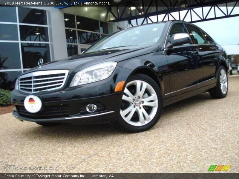 Black / Almond/Mocha 2009 Mercedes-Benz C 300 Luxury
