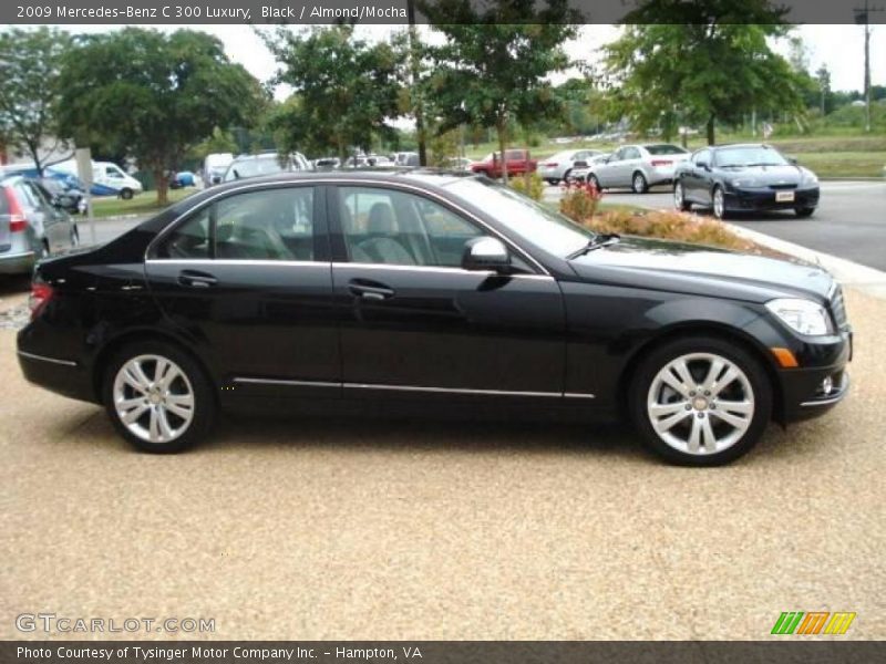 Black / Almond/Mocha 2009 Mercedes-Benz C 300 Luxury