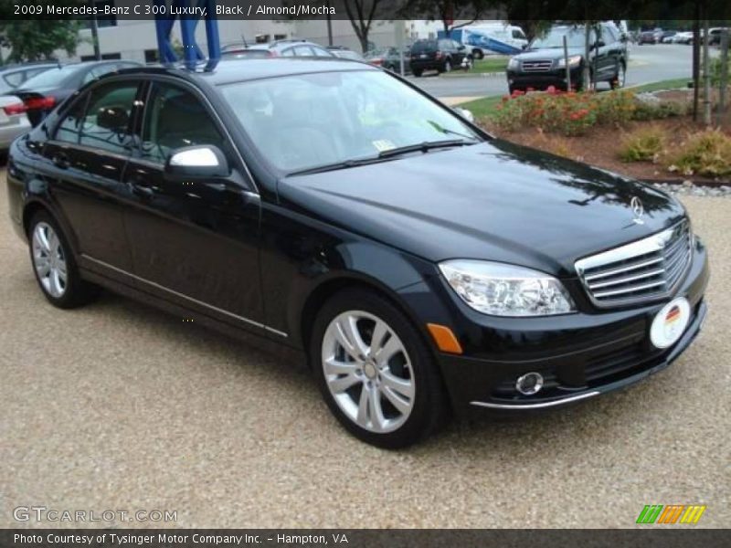 Black / Almond/Mocha 2009 Mercedes-Benz C 300 Luxury