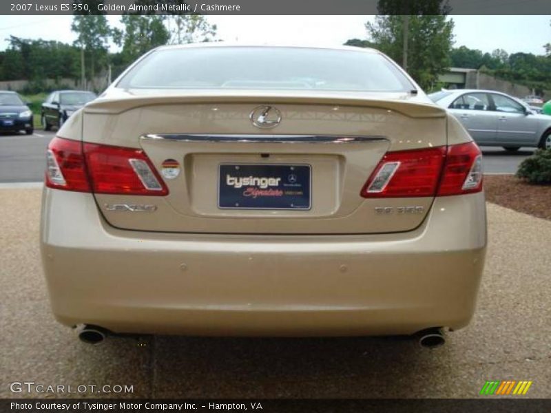 Golden Almond Metallic / Cashmere 2007 Lexus ES 350