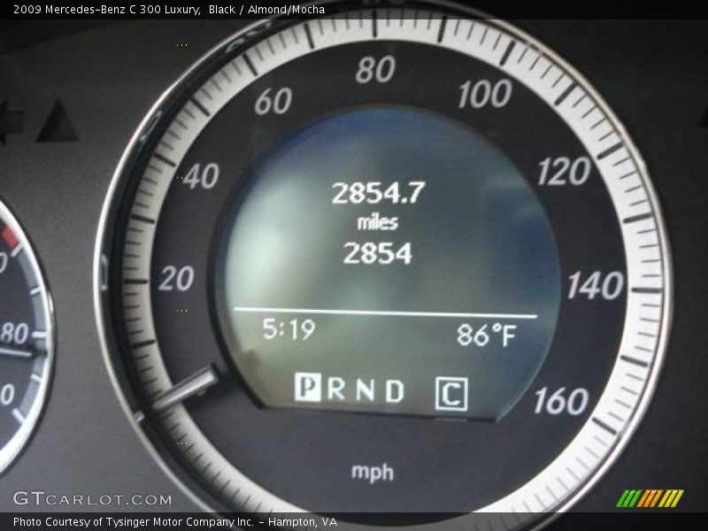 Black / Almond/Mocha 2009 Mercedes-Benz C 300 Luxury