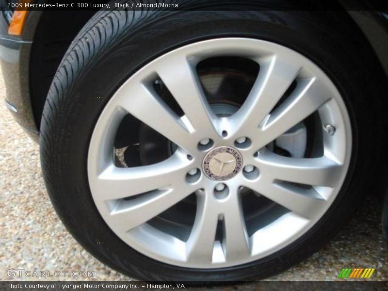 Black / Almond/Mocha 2009 Mercedes-Benz C 300 Luxury