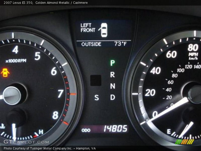 Golden Almond Metallic / Cashmere 2007 Lexus ES 350