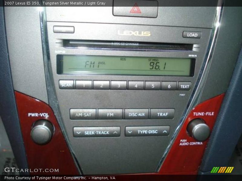 Tungsten Silver Metallic / Light Gray 2007 Lexus ES 350