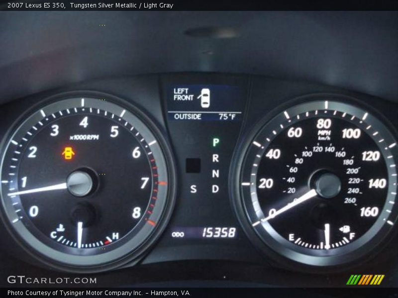 Tungsten Silver Metallic / Light Gray 2007 Lexus ES 350