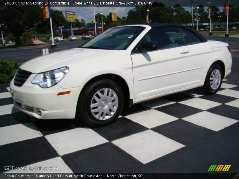 Stone White / Dark Slate Gray/Light Slate Gray 2008 Chrysler Sebring LX Convertible