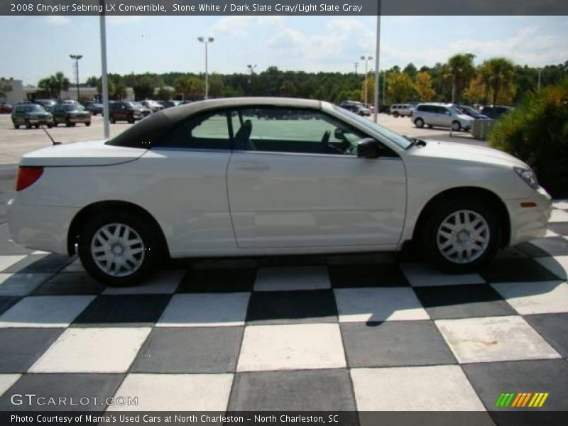 Stone White / Dark Slate Gray/Light Slate Gray 2008 Chrysler Sebring LX Convertible