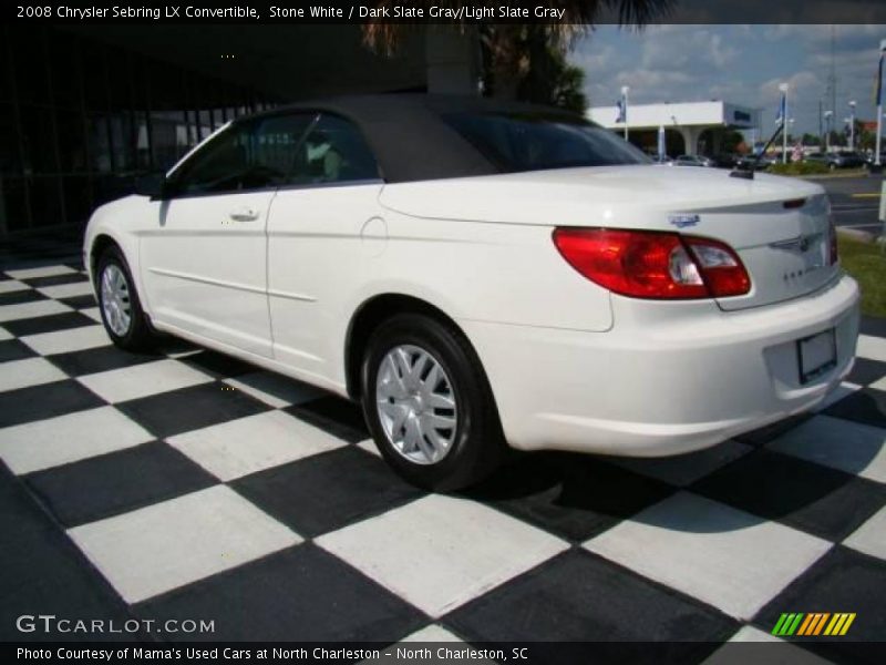 Stone White / Dark Slate Gray/Light Slate Gray 2008 Chrysler Sebring LX Convertible