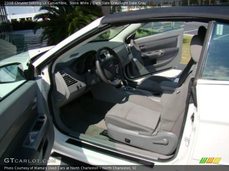 Stone White / Dark Slate Gray/Light Slate Gray 2008 Chrysler Sebring LX Convertible